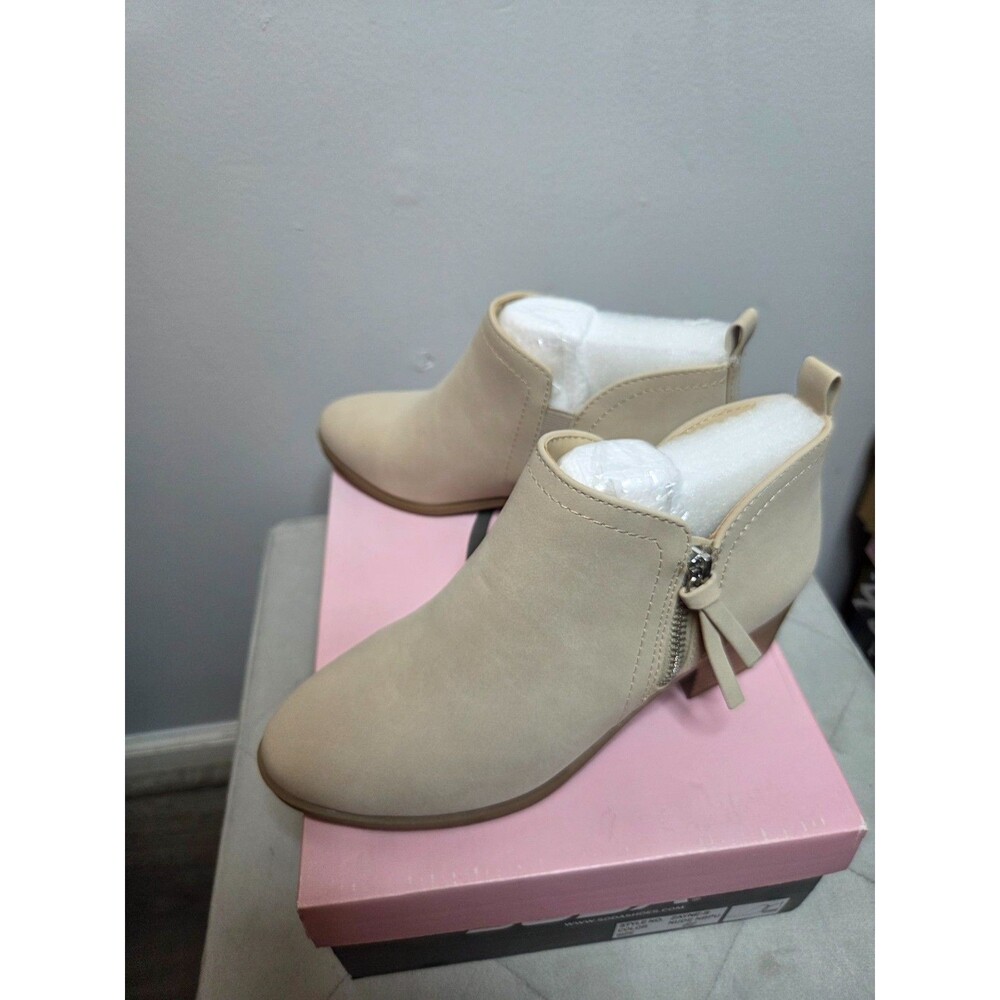 Soda Zayne Nude Women's Booties, Size 6.5
